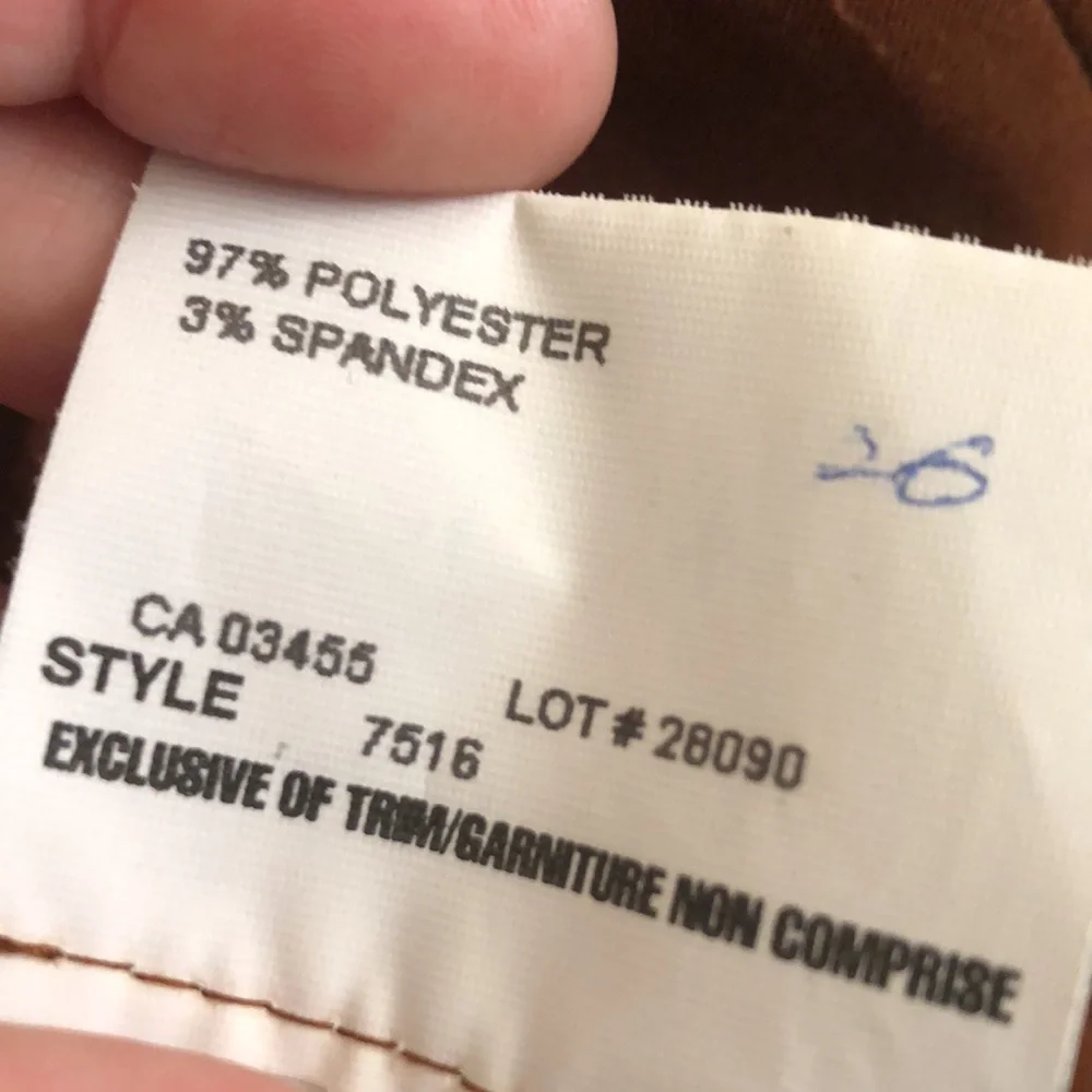 Lori Weidner suede like cognac brown midi skirt 10